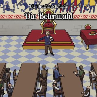 Gavin Arnskog spricht vor den Drachenschmieden